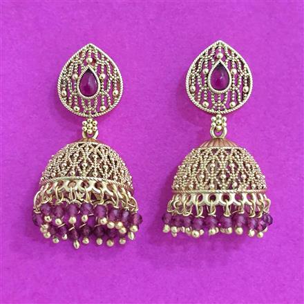 Antique Jhumki With Gold Plating