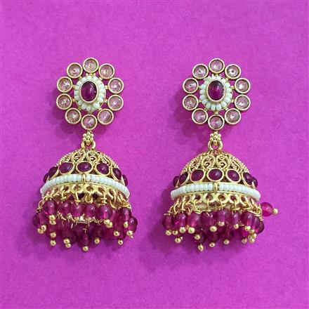 Antique Jhumki With Gold Plating