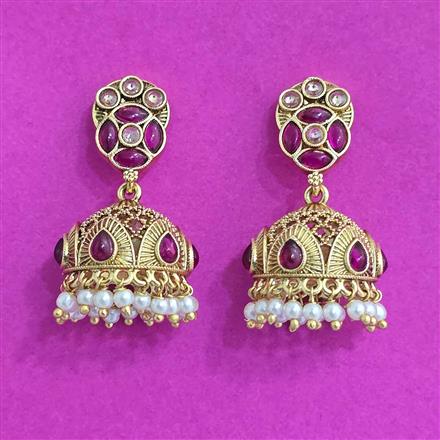 Antique Jhumki With Gold Plating
