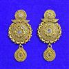 Antique Classic Earring With Matte Gold Plating