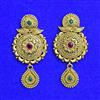 Antique Classic Earring With Matte Gold Plating