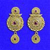 Antique Classic Earring With Matte Gold Plating