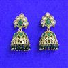 Antique Jhumki With Mehndi Plating