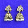 Antique Jhumki With Mehndi Plating