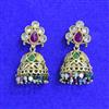 Antique Jhumki With Mehndi Plating