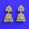 Antique Jhumki With Mehndi Plating