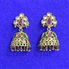 Antique Jhumki With Mehndi Plating