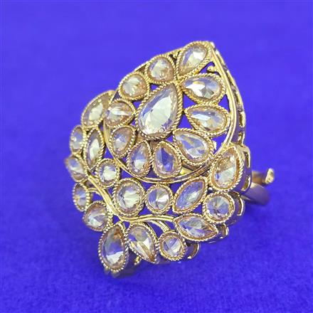 Antique Adjustable Ring With Gold Plating