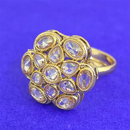 Antique Adjustable Ring With Gold Plating