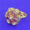 Antique Adjustable Ring With Gold Plating