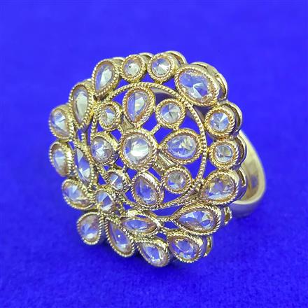 Antique Adjustable Ring With Gold Plating