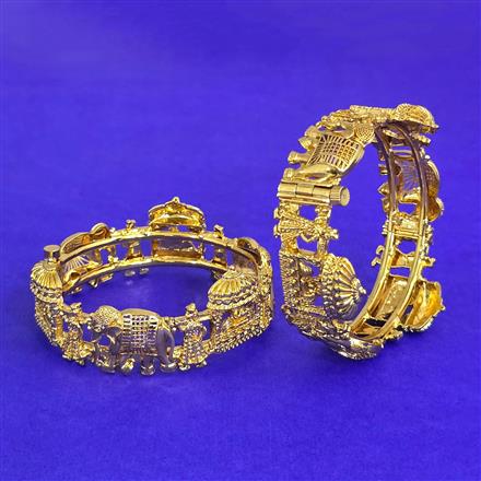 Antique Openable Bangles With Gold Plating