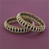 Antique Pearl Bangles With Mehndi Plating