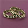 Antique Pearl Bangles With Mehndi Plating