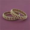 Antique Pearl Bangles With Mehndi Plating