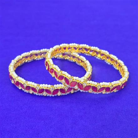 Antique Moti Bangles With Gold Plating