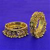 Antique Classic Bangles With Matte Gold Plating