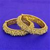 Antique Openable Bangles With Matte Gold Plating