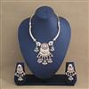 Antique Classic Necklace Set With Matte Gold Plating