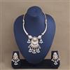 Antique Classic Necklace Set With Matte Gold Plating