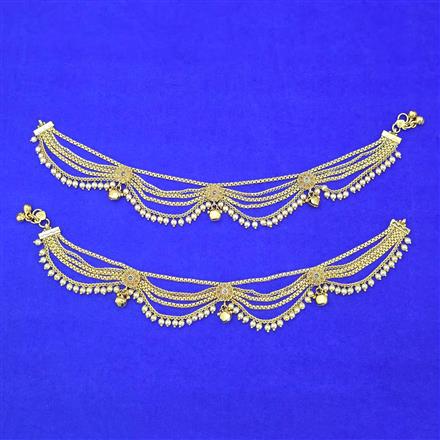 Antique Moti Payal With Gold Plating