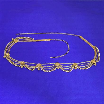 Antique Moti Belt With Gold Plating