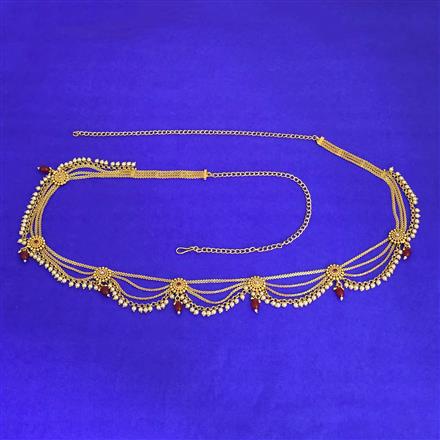Antique Moti Belt With Gold Plating