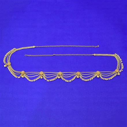 Antique Moti Belt With Gold Plating