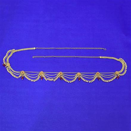 Antique Moti Belt With Gold Plating