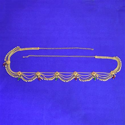 Antique Moti Belt With Gold Plating