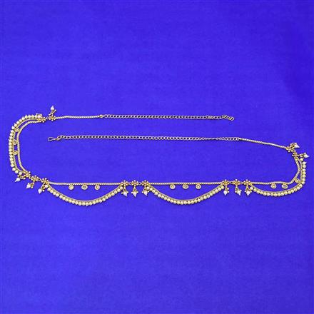 Antique Moti Belt With Gold Plating