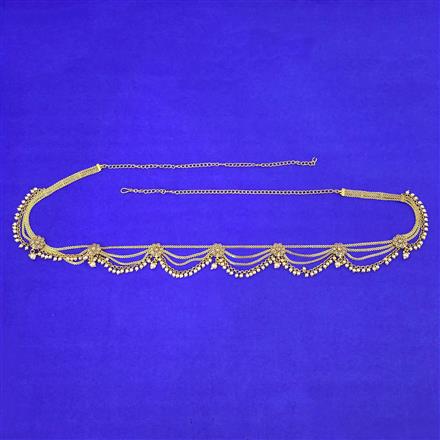 Antique Moti Belt With Gold Plating