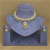 Antique Temple Necklace With Matte Gold Plating