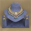 Antique Temple Necklace With Matte Gold Plating