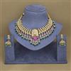 Antique Temple Necklace With Matte Gold Plating