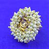 Antique Moti Ring With Gold Plating