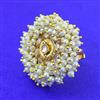 Antique Moti Ring With Gold Plating