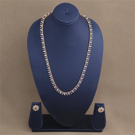 Antique Long Necklace With Gold Plating