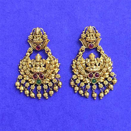 Antique Temple Earring With Gold Plating