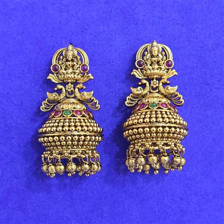 Antique Jhumki With Gold Plating