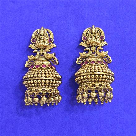 Antique Jhumki With Gold Plating