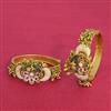 Antique Openable Bangles With Matte Gold Plating