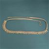 Antique Temple Belt With Matte Gold Plating