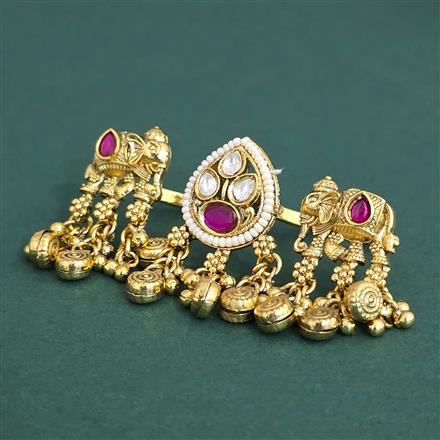 Antique Adjustable Ring With Gold Plating