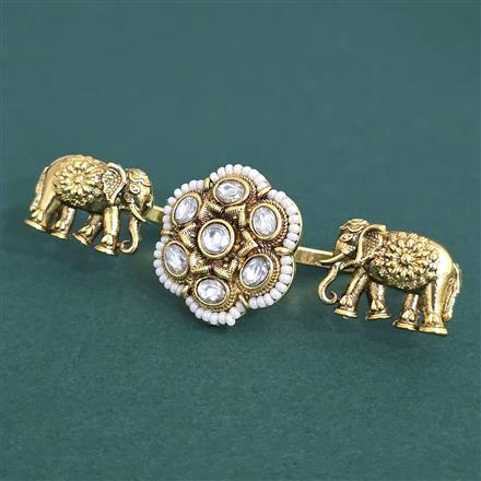 Antique Adjustable Ring With Gold Plating