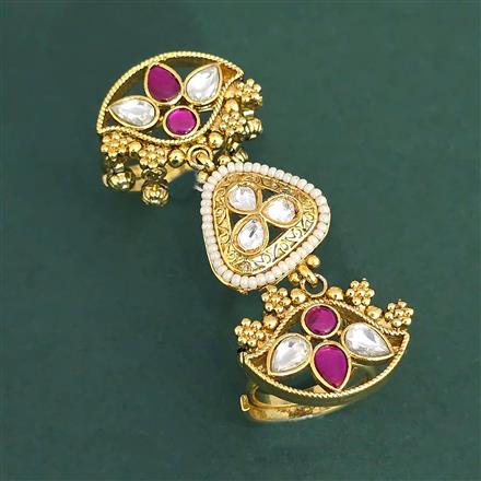 Antique Adjustable Ring With Gold Plating