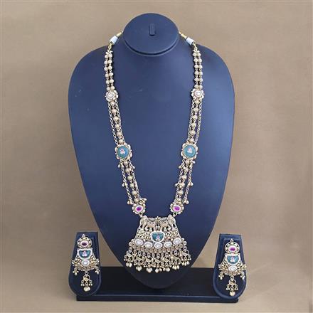 Antique Classic Necklace With Matte Gold Plating
