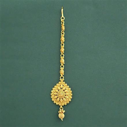 Antique Plain Gold Tikka With Gold Plating