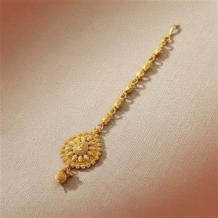 Antique Plain Gold Tikka With Gold Plating