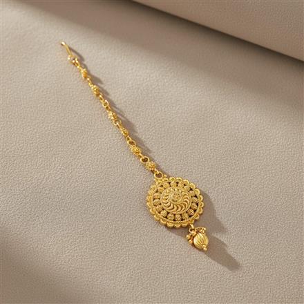 Antique Plain Gold Tikka With Gold Plating